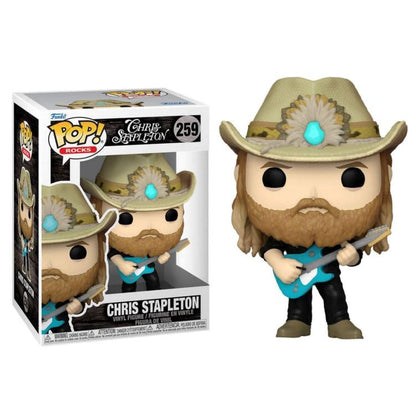Funko Pop ! Rocks - (259) Chris Stapleton Statua Vinyl Figure 9Cm Da Collezione