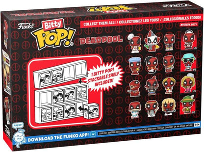 Funko Bitty Pop ! Deadpool Bathtime/Flamengo/Supper Hero 4 Pack Mistery Figure