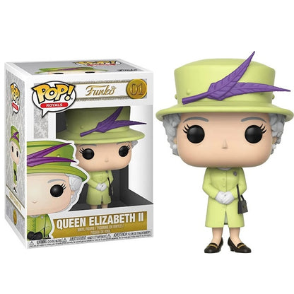 Funko Pop ! Royals -(01) Queen Elizabeth Ii Green Suit Vinyl (Regina Elisabetta)
