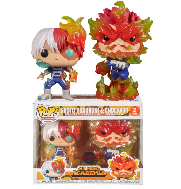 Funko Pop ! Animation My Hero Academia - Todoroki & Endeavor 2 Pack Vinyl Figure