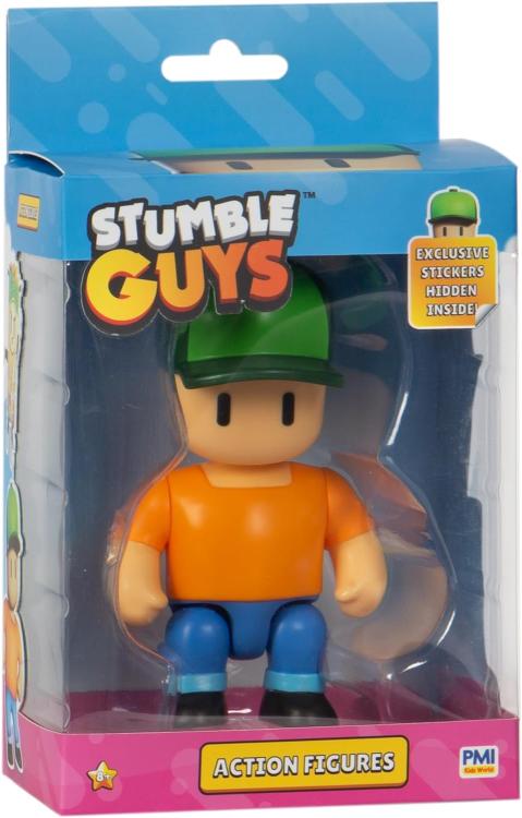 Stumble Guys Action Figure Pmi Mr.Stumble Con Adesivi Esclusivi Nascosti