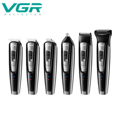 Vgr V-025 Rasoio Tagliacapelli Elettrico Regola Barba Ricaricabile Display Zero