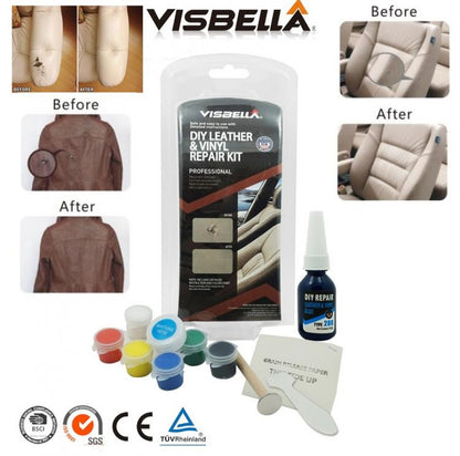 Kit Riparazione Pelle Divani Sedili Auto Cambio Cuffie Interni Tappezzeria Vinil