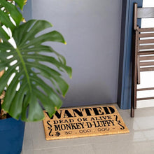 Zerbino - One Piece (Wanted) Tappeto per Ingresso Esterno e Interno, Cocco Divertente e Base in In Pvc Antiscivolo per Cameretta Bagno 40X60Cm
