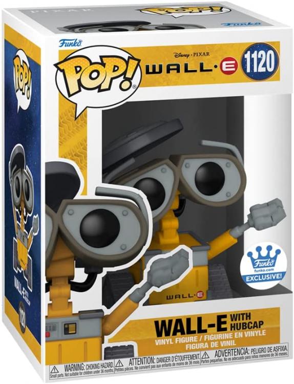 Funko Pop ! Disney Pixar Wall-E (1120) Wall-E With Hubcap Exclusive Vinyl Figure