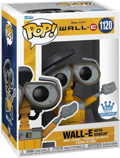 Funko Pop ! Disney Pixar Wall-E (1120) Wall-E With Hubcap Exclusive Vinyl Figure