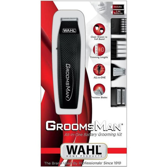 Wahl Regola Barba + Kit Accessori Groomsman All-In-One Rasoio Cordless Nero 5537