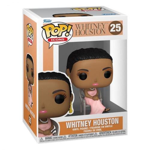 Funko Pop ! Icons Whitney Houston (25) Vinyl Figure Singer Cantante Song Famous