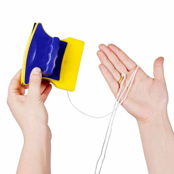 Lavavetri Magnetico Doppio Pulisci Vetro Con Calamita Pulizia Vetri Acquario Ecc