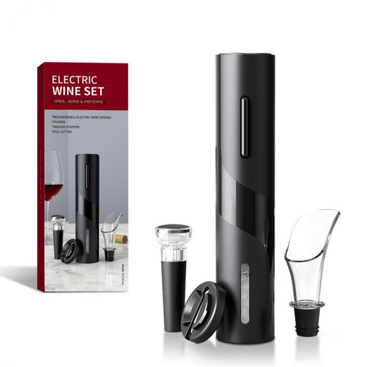 Kit Apribottiglie Elettrico Automatico Cavatappi Versatore Apri Bottiglie Vino