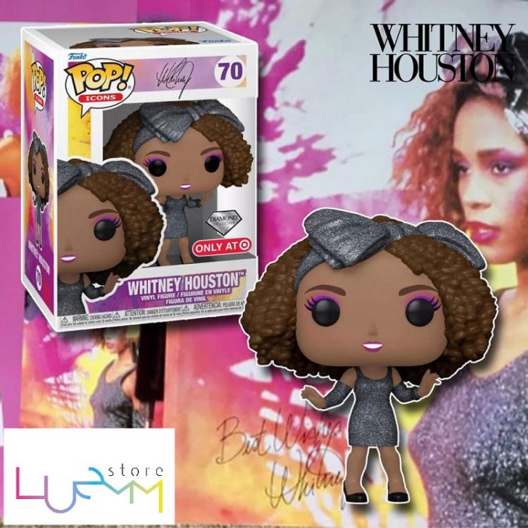 Funko Pop Icons Whitney Houston Diamond Collection Glitter Special Edition (70)
