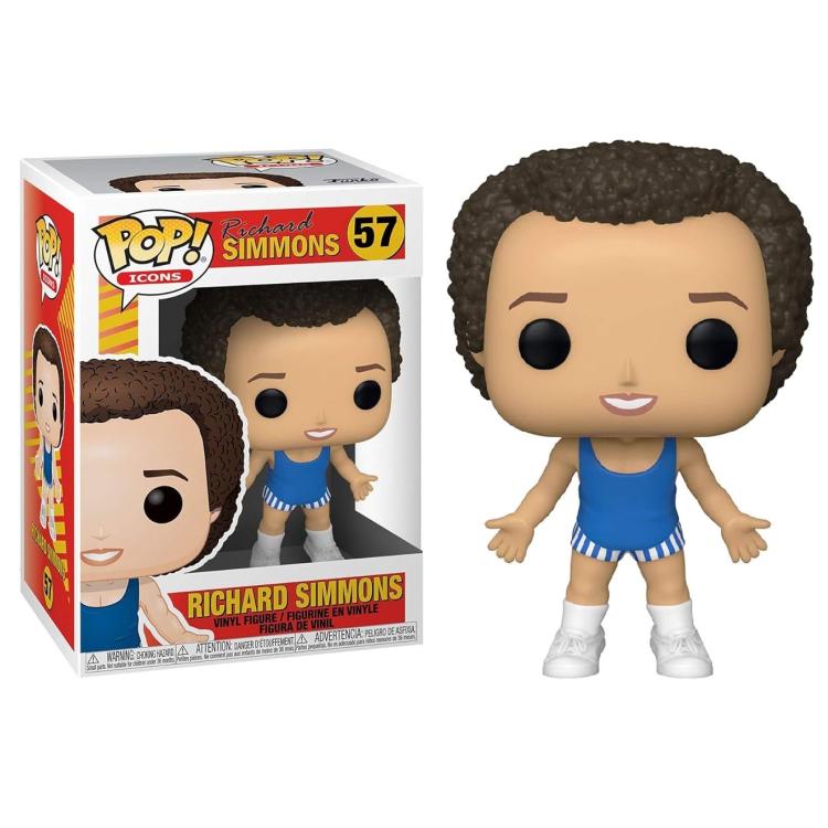 Funko Pop Icons Richard Simmons Toy (57) Richard Simmons Statua Vinyl Figure 9Cm