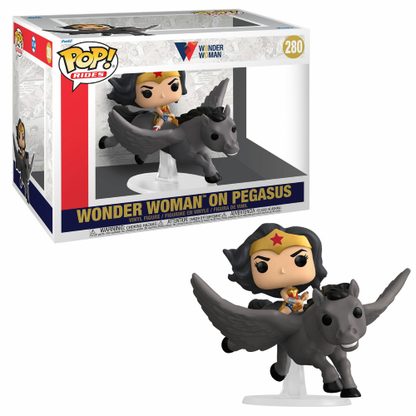 Funko Pop Rides Wonder Woman 80Th 280 Wonder Woman On Pegasus Vinyl Oversize