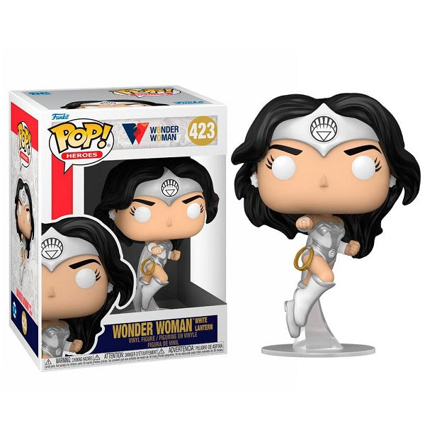 Funko Pop Heroes Dc Wonder Woman 80Th 423 Wonder Woman White Lantern Vinyl Nuovo