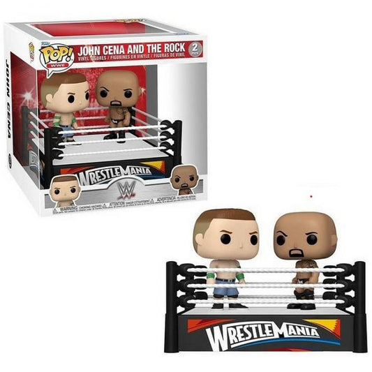 Funko Pop Wwe John Cena And The Rock 2 Pack Wrestlemania Vinyl Figure Wrestling