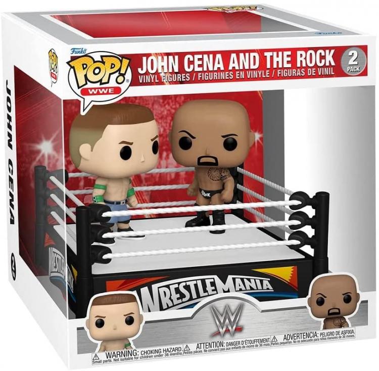 Funko Pop Wwe John Cena And The Rock 2 Pack Wrestlemania Vinyl Figure Wrestling