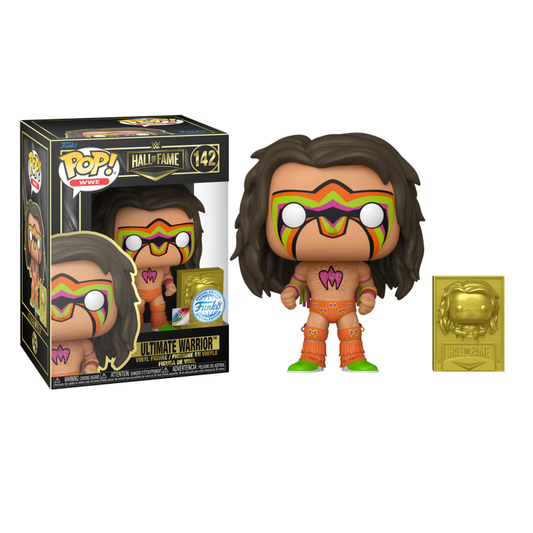 Funko Pop ! Wwe Hall Of Fame (142) Ultimate Warrior Special Edition Figure 9Cm