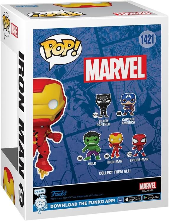 Funko Pop ! Marvel New Classic Iron Man - (1421) - Iron Man Vinyl Figure 9Cm
