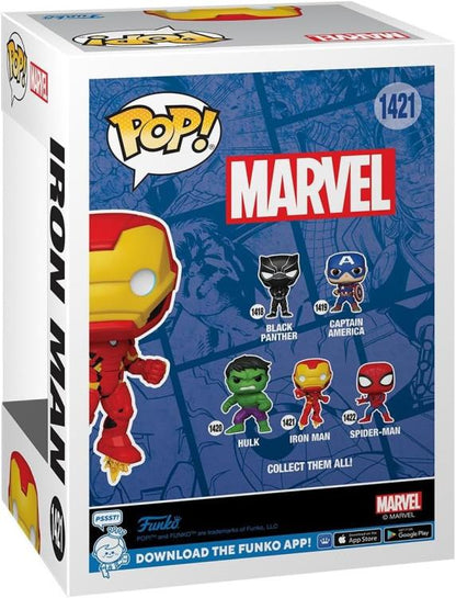 Funko Pop ! Marvel New Classic Iron Man - (1421) - Iron Man Vinyl Figure 9Cm