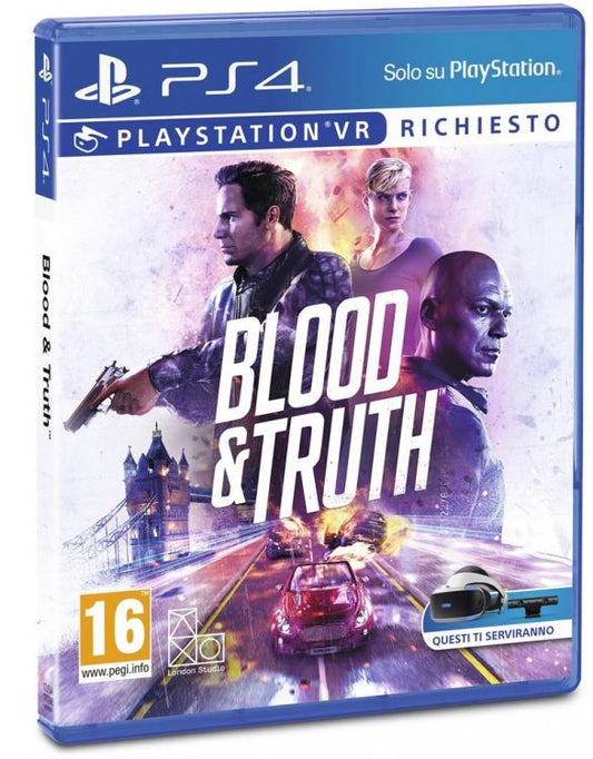 BLOOD & TRUTH VR PS4 GIOCO PLAYSTATION 4 VIDEOGIOCO VIDEOGAME ITALIANO NUOVO