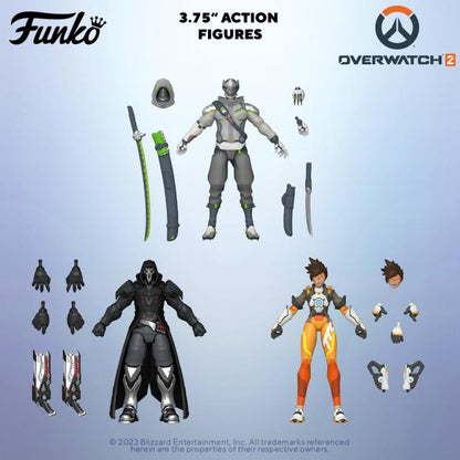 Funko Action Figure - Overwatch 2 Set Da 3 (Genji - Tracer - Reaper) Toys Games