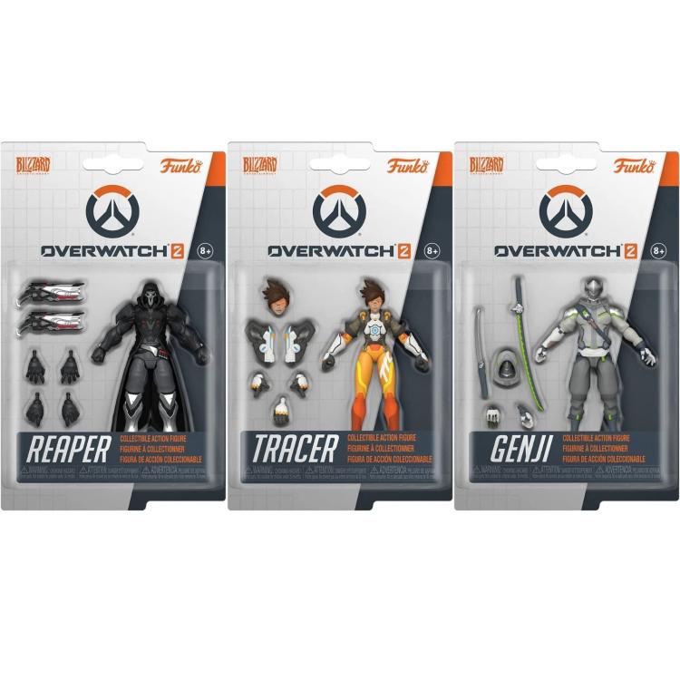 Funko Action Figure - Overwatch 2 Set Da 3 (Genji - Tracer - Reaper) Toys Games