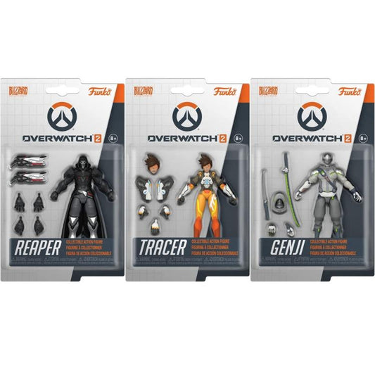 Funko Action Figure - Overwatch 2 Set Da 3 (Genji - Tracer - Reaper) Toys Games
