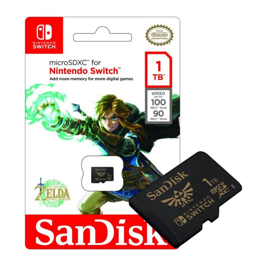 Nintendo Switch Sandisk Microsdxc 1Tb Memoria Micro Sd Scheda Ufficiale Zelda