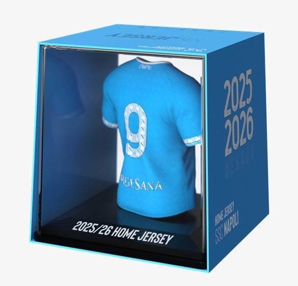 Splink FanCollex - Maglia SSC Napoli Home 25/26 Jersey 10cm Figure Calcio Da Collezione