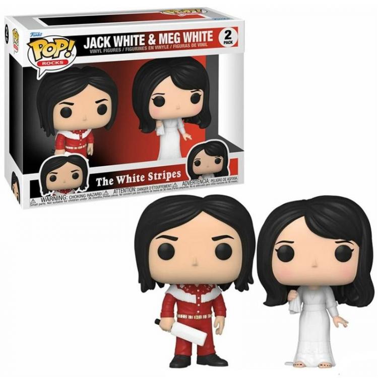 Funko Pop ! Rocks The White Stripes - Jack White & Meg White 2 Pack Vinyl Figure