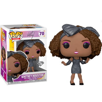Funko Pop Icons Whitney Houston Diamond Collection Glitter Special Edition (70)