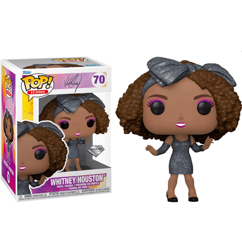 Funko Pop Icons Whitney Houston Diamond Collection Glitter Special Edition (70)