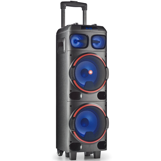 Ngs Cassa Portatile Ricaricabile 300W Amplificata Dj Party Trolley Bluetooth Tws