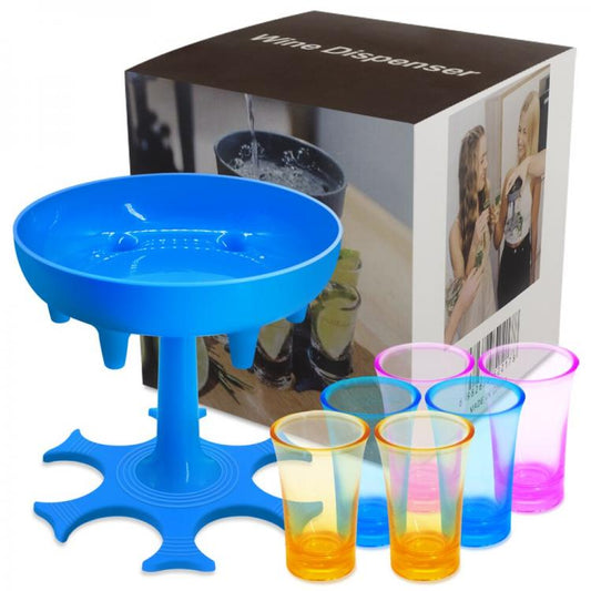 Dispenser Per 6 Cicchetti Liquore Bicchieri Shot Inclusi Per Feste Bar Cocktail