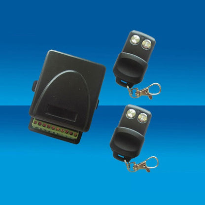 Kit Ricevitore Relè+ 2 Telecomandi Universale Radiocomando 433Mhz Cancelli Luci