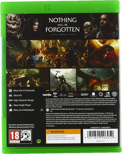 Middle Earth Shadow Of War Xbox One Ombra Della Guerra Videogioco Italiano Nuovo