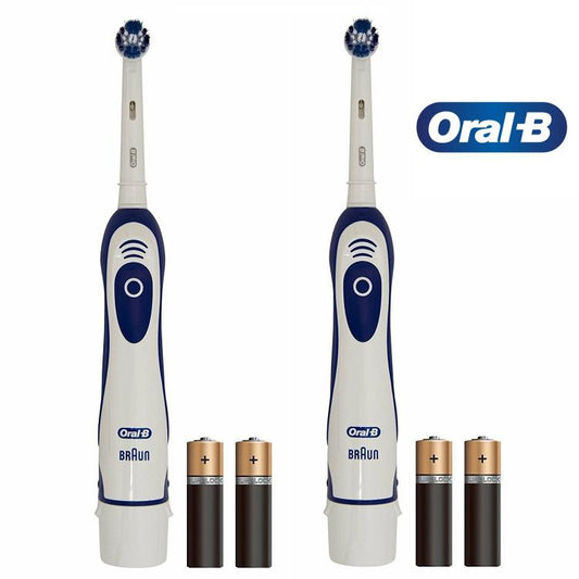 COPPIA 2pz ORAL-B ADVANCE POWER SPAZZOLINO ELETTRICO A BATTERIE AA INCLUSE BRAUN