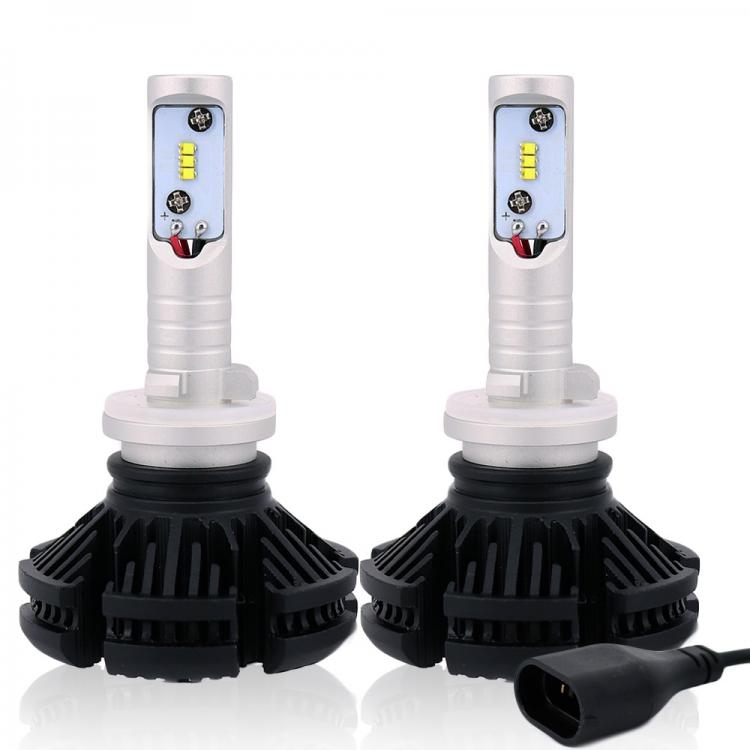 COPPIA LAMPADE X3 LED HEADLIGHT H1 LED CREE 6500K 6000 LUMEN 12V XENON FARI AUTO