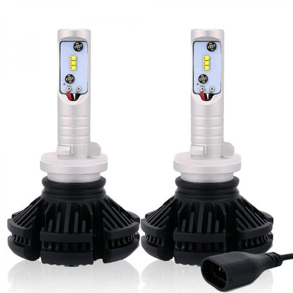 COPPIA LAMPADE X3 LED HEADLIGHT H1 LED CREE 6500K 6000 LUMEN 12V XENON FARI AUTO