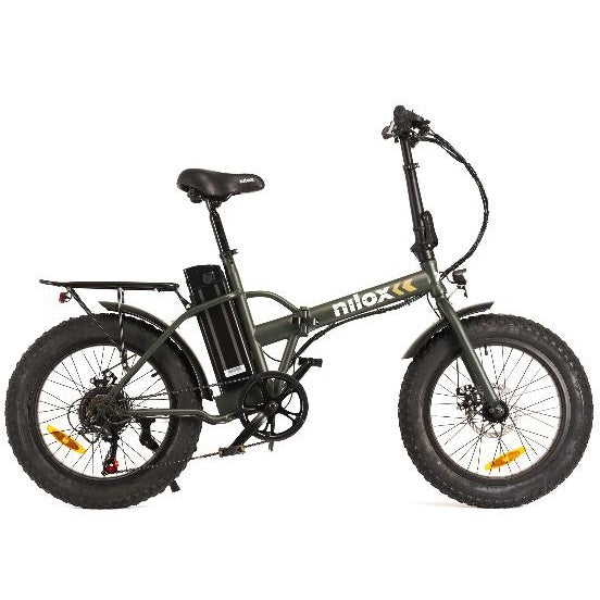 Nilox Bici Elettrica X8 Plus Bicicletta Pieghevole 250W Fat Bike Scooter 36V Led