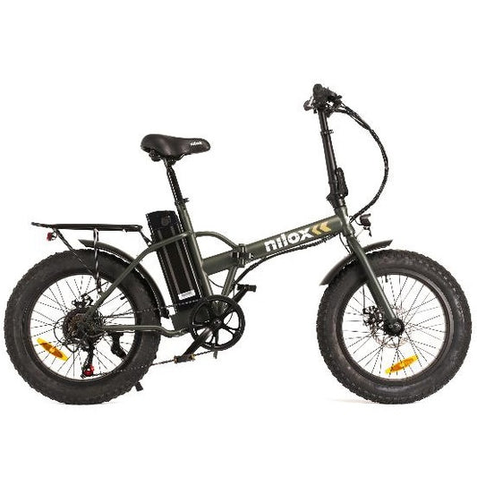 Nilox Bici Elettrica X8 Plus Bicicletta Pieghevole 250W Fat Bike Scooter 36V Led