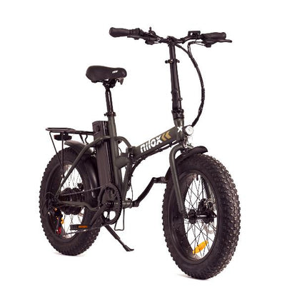 Nilox Bici Elettrica X8 Plus Bicicletta Pieghevole 250W Fat Bike Scooter 36V Led