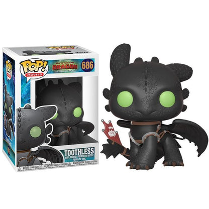 Funko Pop ! Movies Dragon Trainer 3 - (686) Toothless (Furia Notturna) Sdentato