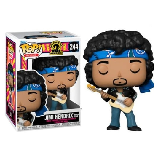 Funko Pop ! Rocks - (244) Jimi Hendrix Live In Maui Jacket Vinyl Figure Live 9Cm