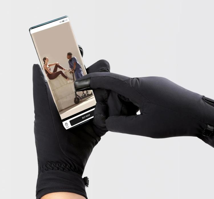 Xiaomi Electric Scooter Riding Gloves Guanti Moto Touchscreen Smartphone Nero L
