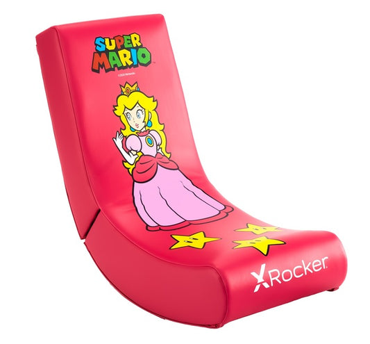 Sedia Gaming X Rocker Nintendo Pieghevole Super Mario All-Star Princess Peach