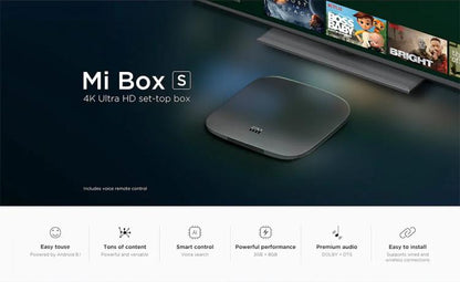 Xiaomi Mi Tv Box S2 Gen. 4K 2+8Gb Uhd Dazn Netflix Hd Wi-Fi 2Gb Ram+ 8Gb Nero