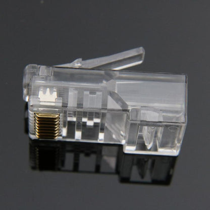 50 PEZZI CONNETTORE LAN CAT5 8 POLI CAVO ETHERNET PLUG LAN RJ45 NETWORK INTERNET