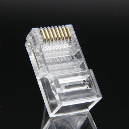 50 PEZZI CONNETTORE LAN CAT5 8 POLI CAVO ETHERNET PLUG LAN RJ45 NETWORK INTERNET