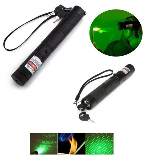 Puntatore Laser Pointer Verde A Penna Regolabile Focus Ricaricabile Astronomico
